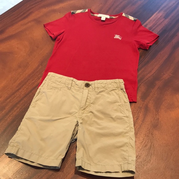 burberry shorts and t shirt